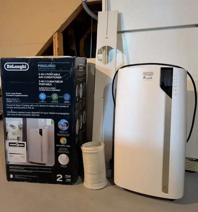 Climatiseur portatif neuf  Delonghi de 14 000 BTU – à vendre