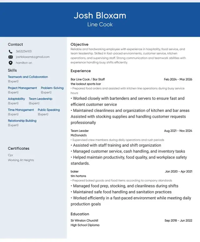 22 yearold looking for a full-time job