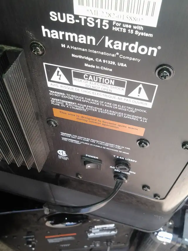 Harman/Kardon SUB-TS15This is the powered active subwoofer 200w - Photo 3