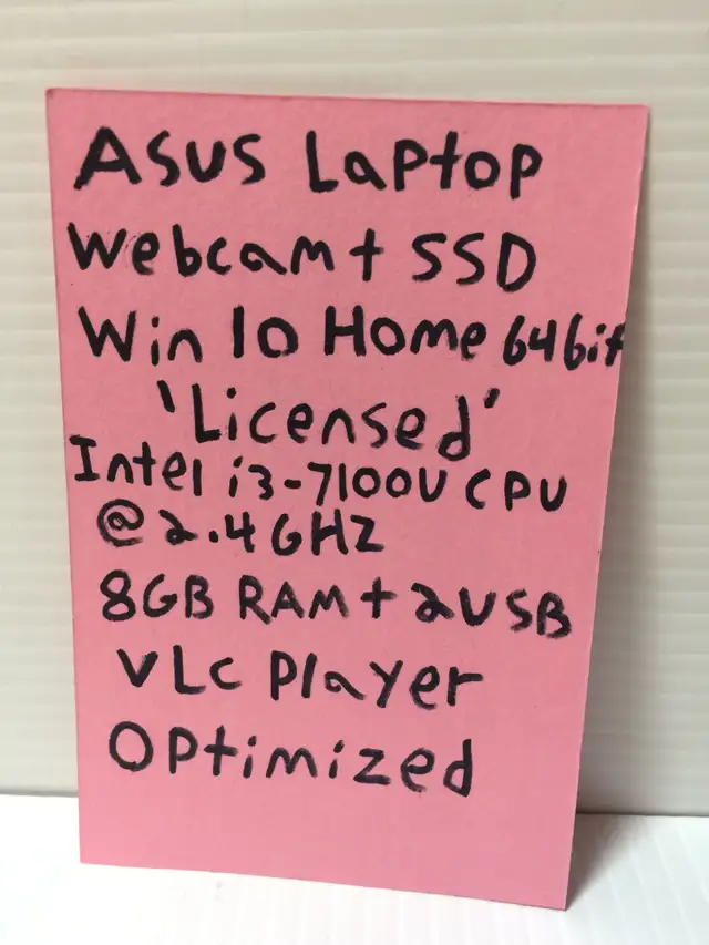 ASUS LAPTOP WEBCAM  SOLID STATE HD - Photo 4