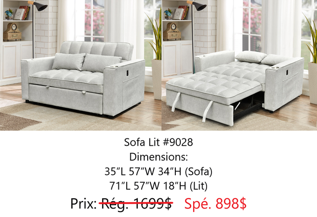 100% NEUF!! Futon/sofa/canapé/lit en liquidation - Photo 9