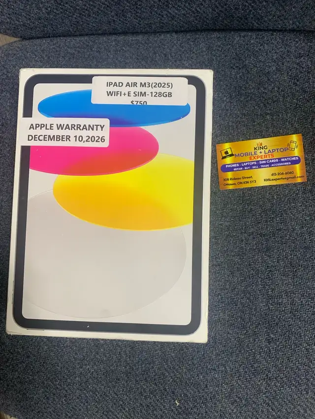 iPad Air m3 (2025) with Apple warranty