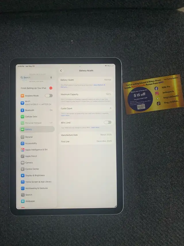 iPad Air m3 (2025) with Apple warranty - Photo 3