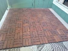 Hard Wood Deck Tiles 25 sq. ft.