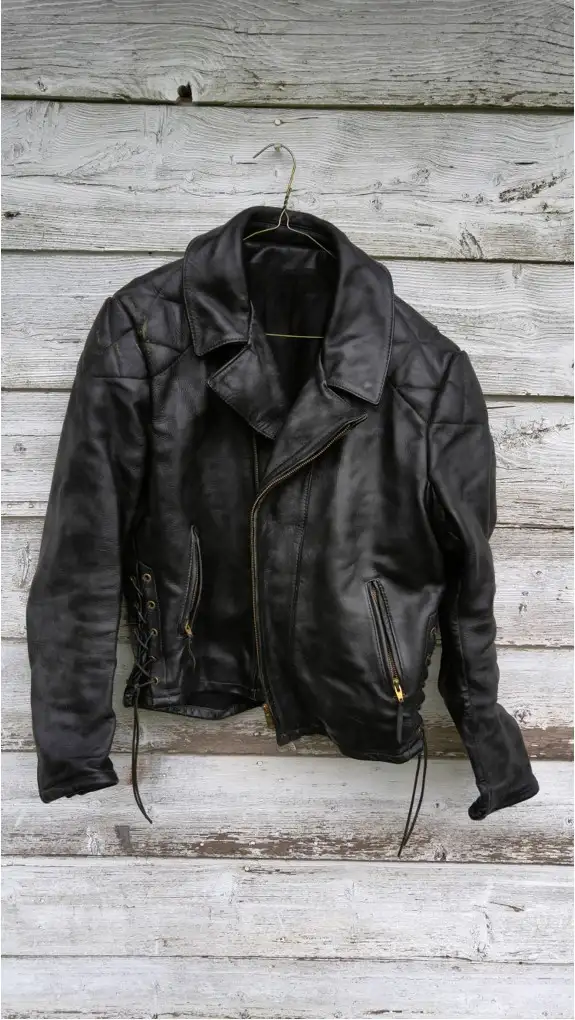 MENS LEATHER MOTORCYCLE RIDING JACKET