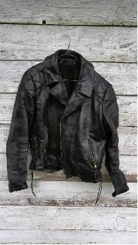 MENS LEATHER MOTORCYCLE RIDING JACKET