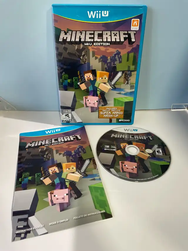 NINTENDO WII U MINECRAFT W/MANUAL
