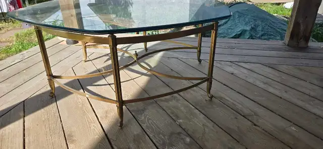 MCM Brass and Glass Coffee table - Photo 2