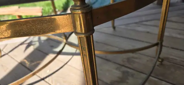 MCM Brass and Glass Coffee table - Photo 3