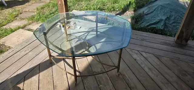 MCM Brass and Glass Coffee table - Photo 4