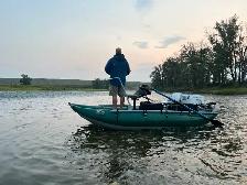 2 Man Pontoon Boat - Outcast PAC 1200