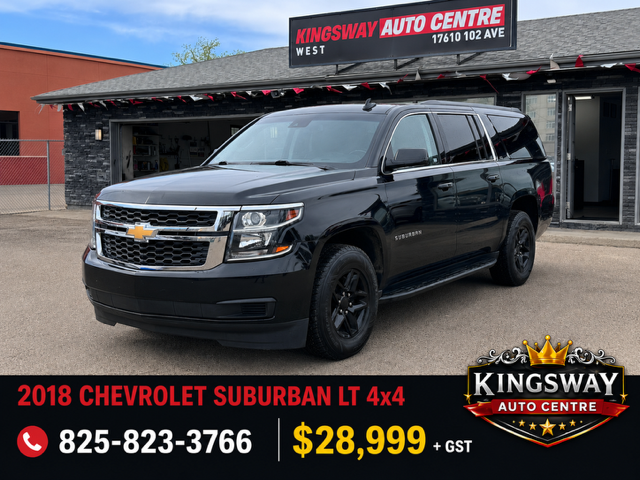 2018 CHEVROLET SUBURBAN LT – 5.3L V8 – 4X4 – 8 PASSENGER