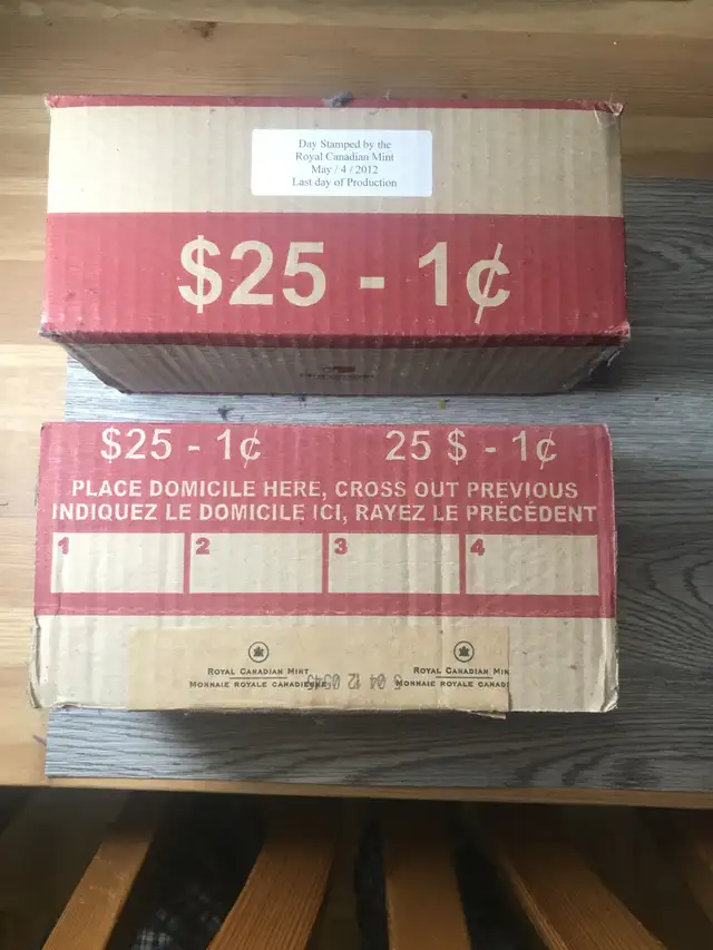 2 Package of rare 2012 One Cent