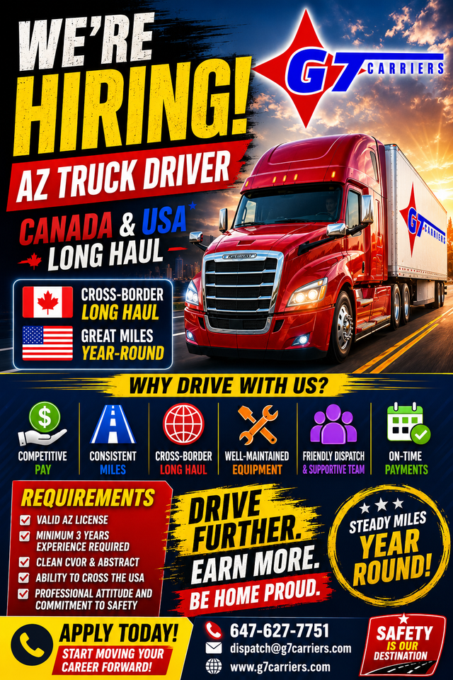 Hiring AZ Drivers & Owner Operators