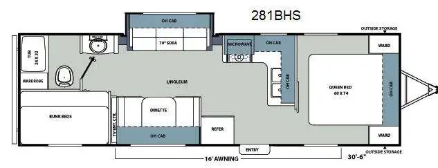 2012 Coachmen RV Catalina Santara Series 281BHS