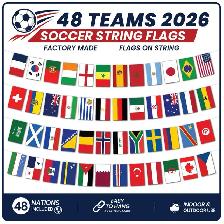 2026 World Cup String Flags Bunting Pennants - Photo 4