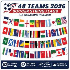 2026 World Cup String Flags Bunting Pennants - Photo 5