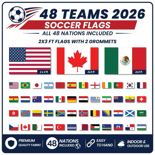 2026 World Cup String Flags Bunting Pennants - Photo 7