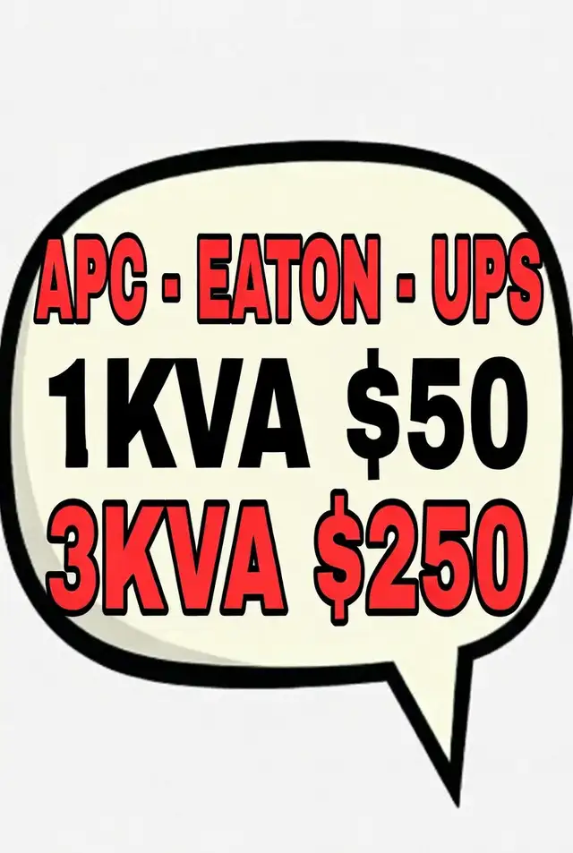 apc ups 1kva $50 3 kva $250 200  ups apc eaton 200  apc pdu  tri