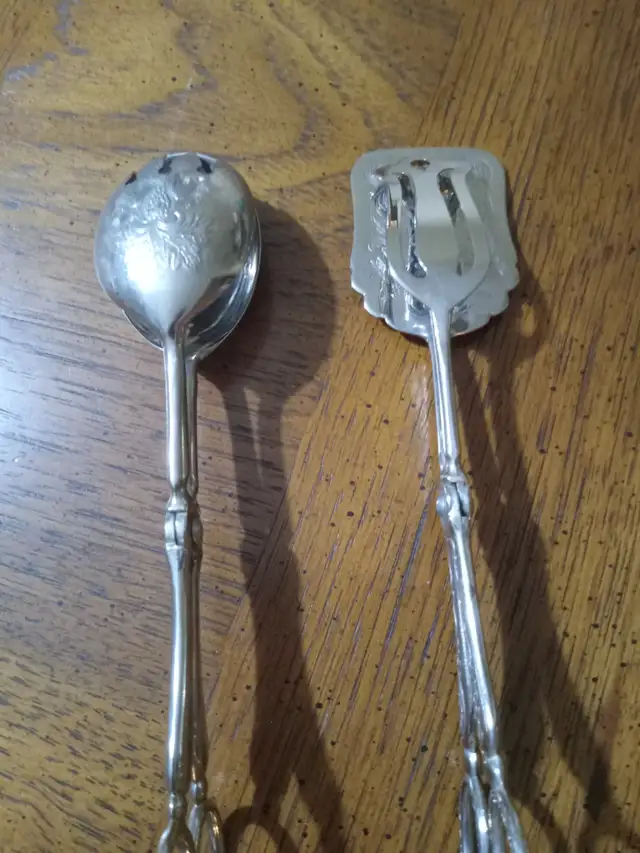 SALAD SETS- SPOONS/FORKS- TONGS- GRAVY SPOOM-CAKE LIFTER - Photo 5