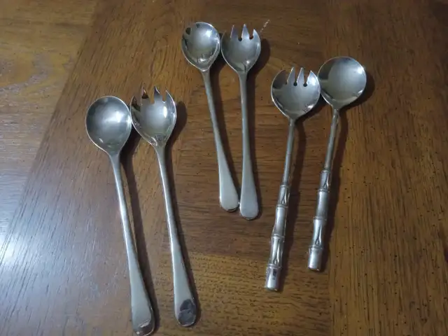 SALAD SETS- SPOONS/FORKS- TONGS- GRAVY SPOOM-CAKE LIFTER - Photo 6