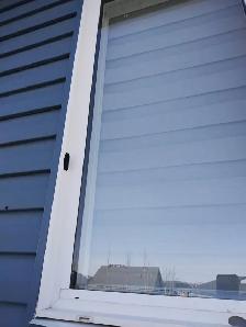 Vinyl Window Frame and glass repair after the hail damage