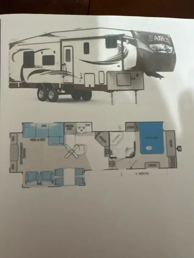 5 th wheel travel trailer.