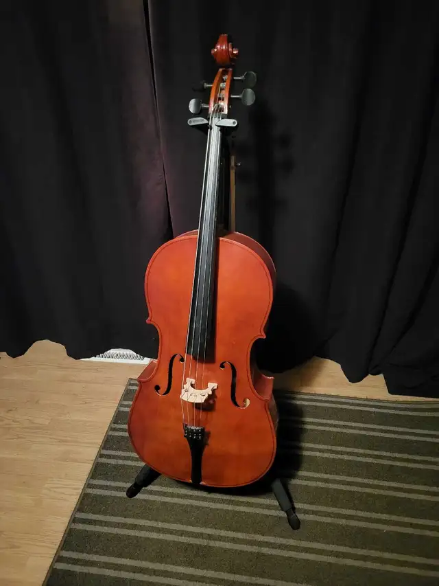 Cello with stand