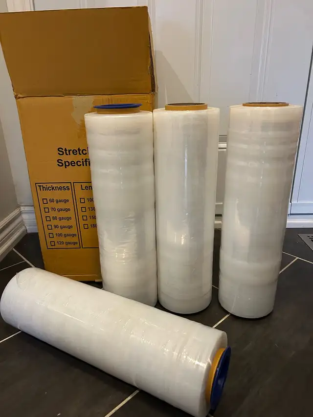 Stretch Wrap Film Pallet Wrap 90G 18'x1500' Non-Chinese FREE Del