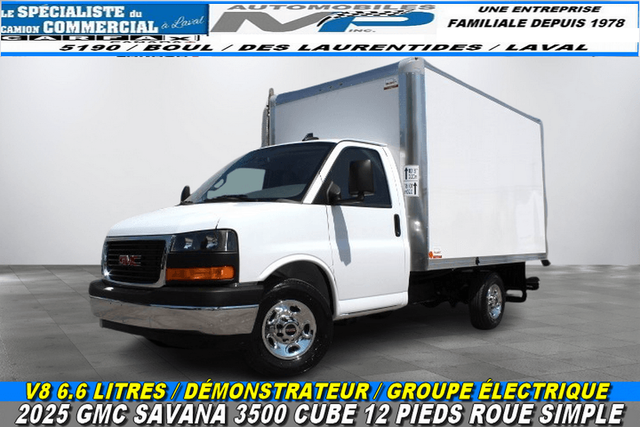 2025 GMC Savana CUBE 12 PIEDS ROUE SIMPLE 6.6 LITRES 117 KM / CA