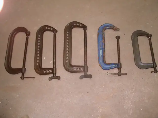 C—Clamps. 3-12 inch. 1-10 inch.1-8 inch