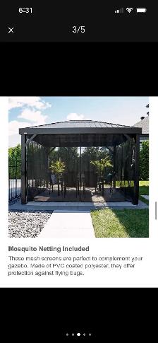 12’ by 14’ Sojag Gazebo - NEW IN BOX