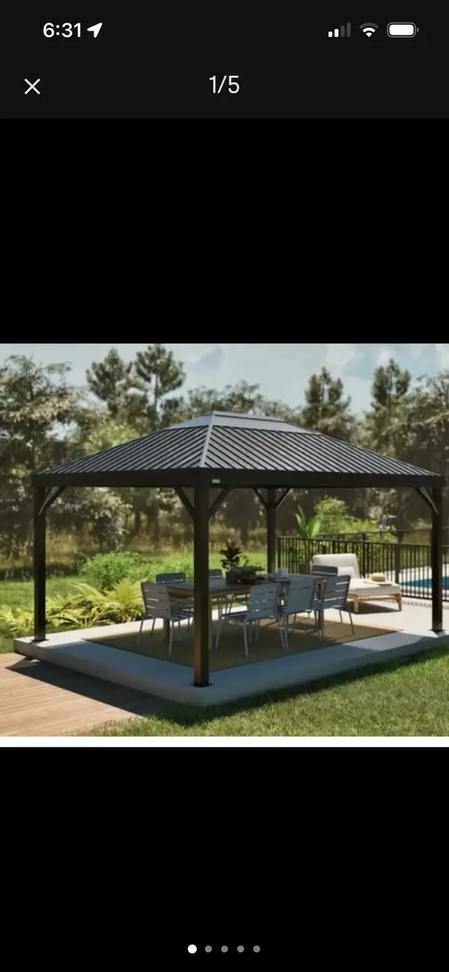 12’ by 14’ Sojag Gazebo - NEW IN BOX - Photo 2