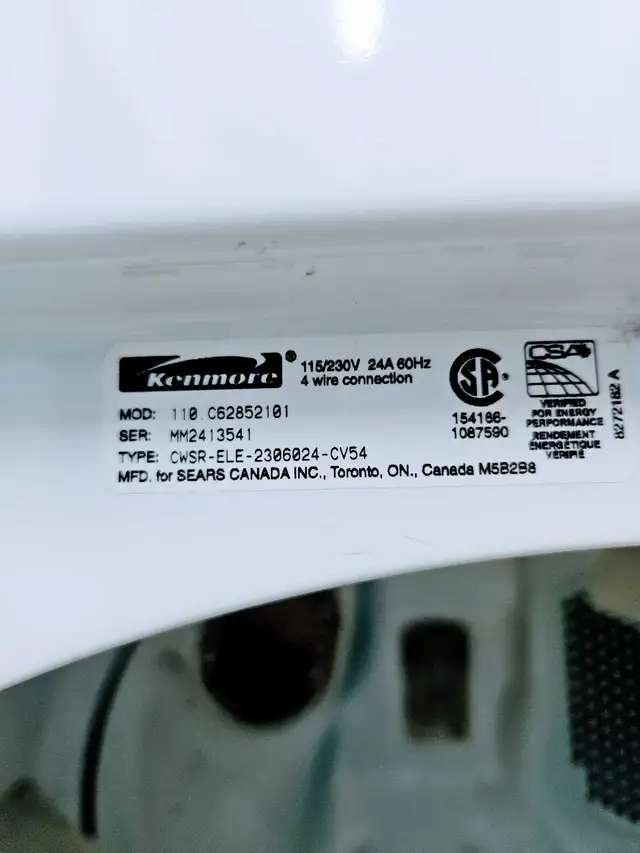 Kenmore Dryer - Photo 4
