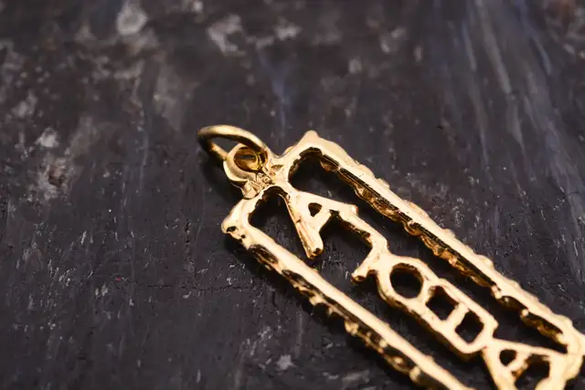 14K ALOHA PENDANT - Photo 4