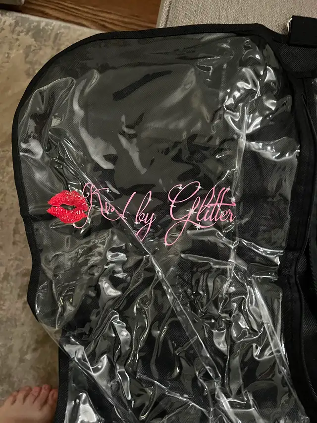 KISSED BY GLITTER COSTUME GARMENT BAGS