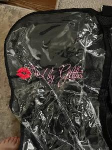 KISSED BY GLITTER COSTUME GARMENT BAGS