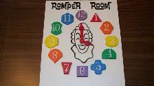 1970's Hasbro Vintage Romper Room Puzzle Clock- mint condition