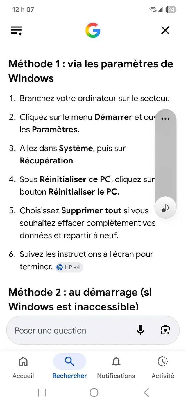 hp i5 Windows 11 modèle ef2008ca - Photo 6
