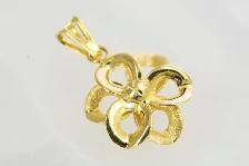 18K 3D FLOWER PENDANT