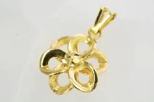 18K 3D FLOWER PENDANT - Photo 4