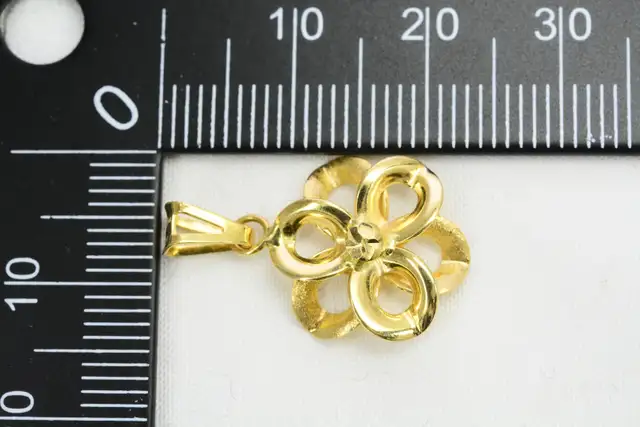 18K 3D FLOWER PENDANT - Photo 6
