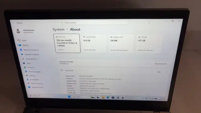 Lenovo ThinkPad T14s Gen 2 i5-1135G7 16GB 512GB Touch Win 11 - Photo 5