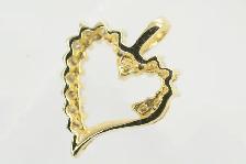 10K DIAMOND HEART PENDANT - Photo 4