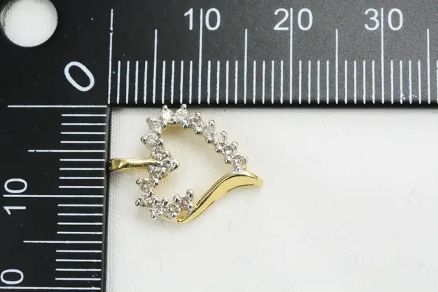 10K DIAMOND HEART PENDANT - Photo 7
