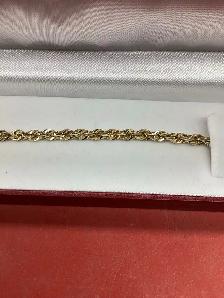 Bracelet torsade en or