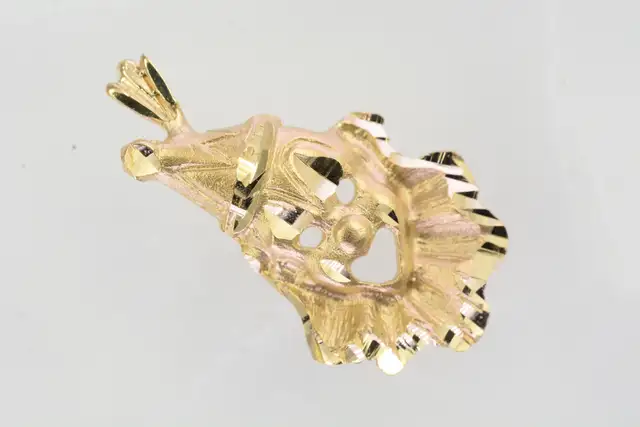 10K CLOWN PENDANT