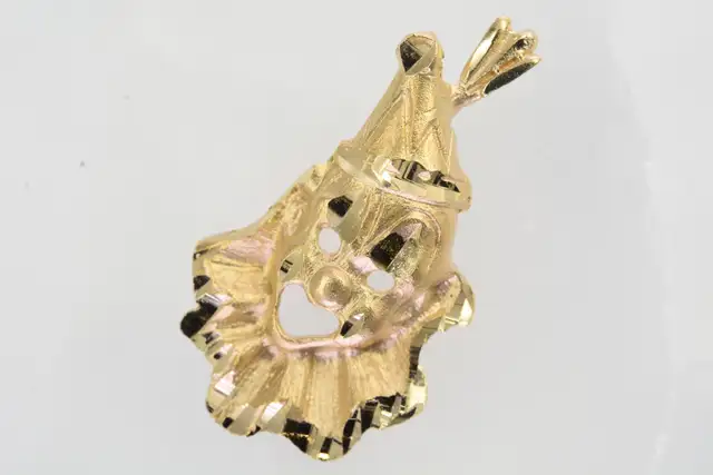 10K CLOWN PENDANT - Photo 3