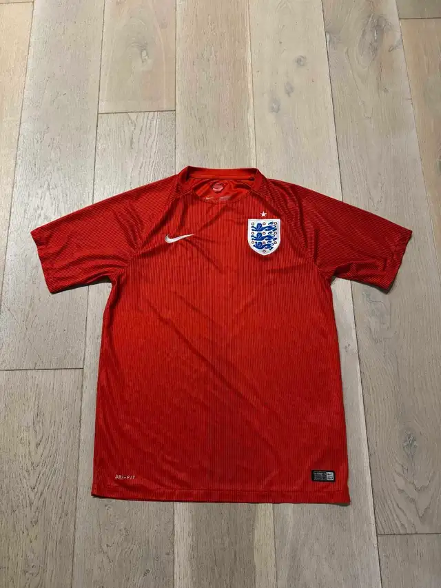 Nike England Football Soccer 2014 Red Away Jersey Men M