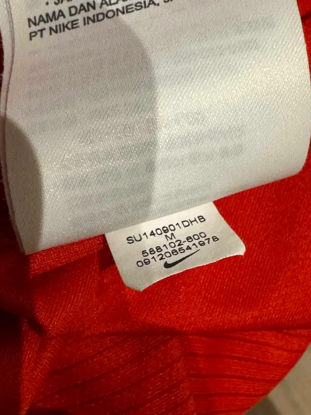 Nike England Football Soccer 2014 Red Away Jersey Men M - Photo 5